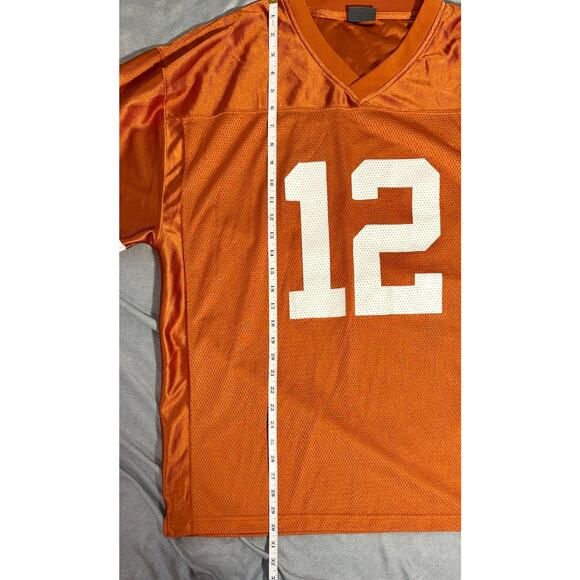 Texas Longhorns Burnt Orange Jersey NCAA #12 Jersey Pro Edge Sz XL - Picture 7 of 7